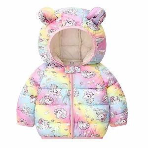 Зимове дитяче пальто з капюшоном, дитяча куртка - Фото 1