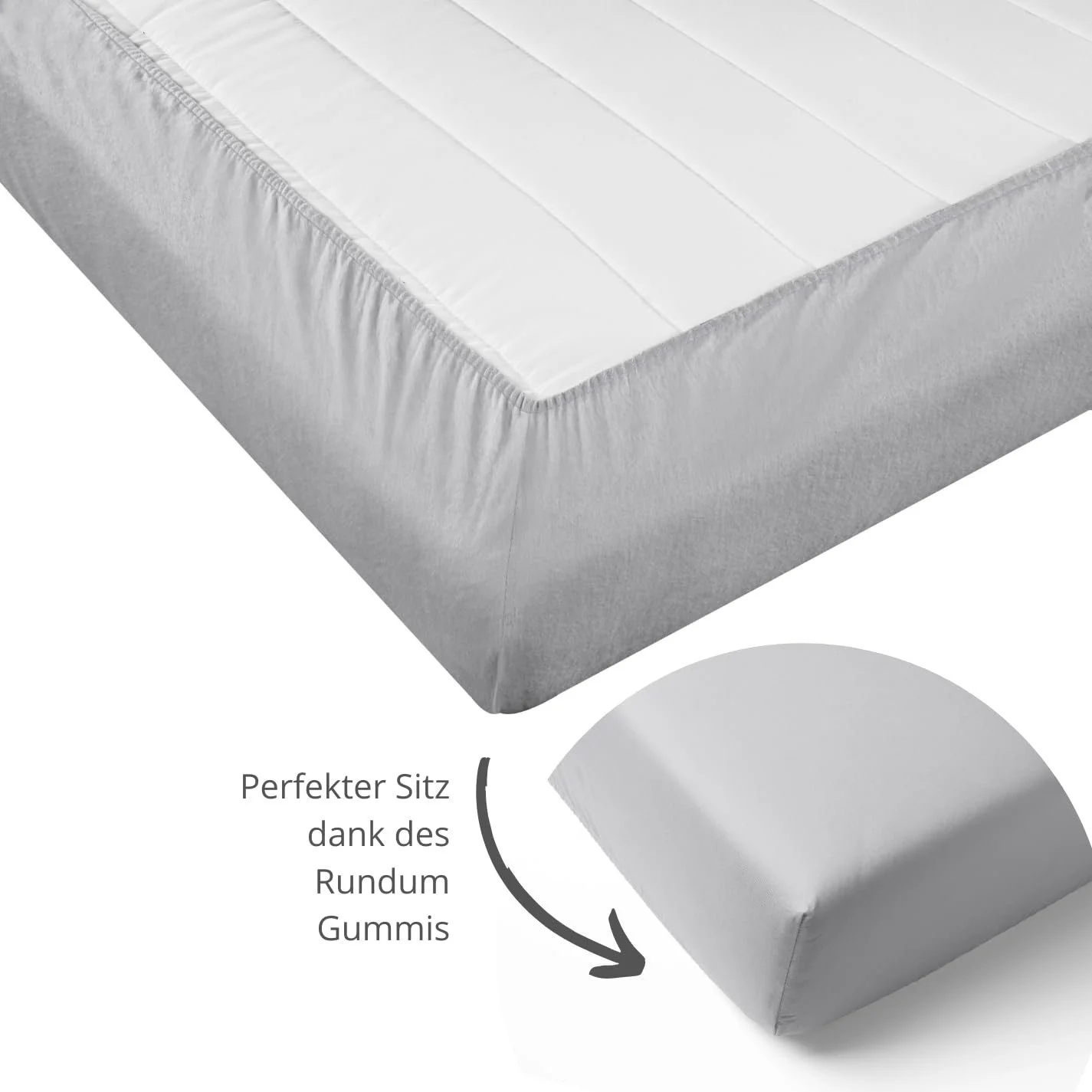 Простирадло на гумці Sleepling Фланель 140 x 200 см, фото №3 Простирадло на гумці Sleepling Фланель 140 x 200 см, фото №3