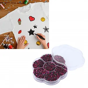 Стрази Emoshayoga Hotfix 14400 шт Скло S601 Рожевий synthetic.ua - Фото 1