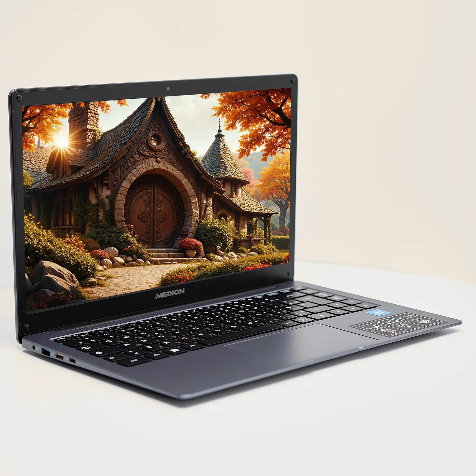 Ноутбук 14" Medion (Lenovo Group) Akoya E14223 | 10-е покоління Intel Celeron N4120 | RAM DDR4 8 ГБ | eMMC 128 ГБ | Intel UHD Graphics 600 | АКБ до 9 годин | Wi-Fi 5.0 | Bluetooth 5.1 | Win11 (5107), фото №3
