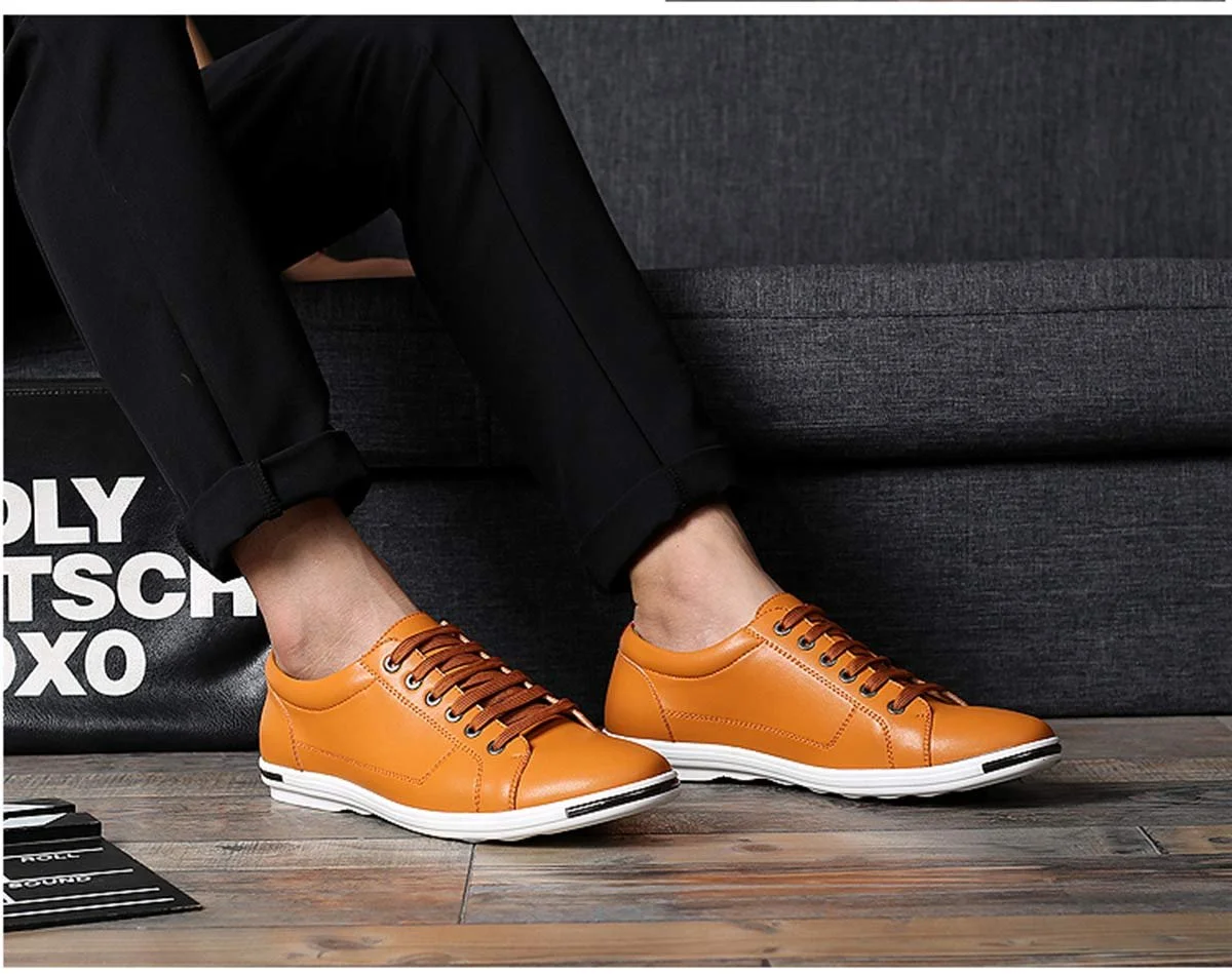 Кросівки AARDIMI чоловічі, повсякденні, зі штучної шкіри, весна-осінь, на шнурівці, фото №4