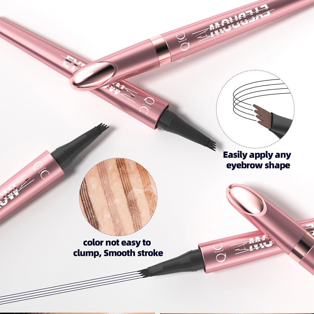 Олівець для брів Magic 3D Microblading Waterproof 02 Темна кава, фото №4