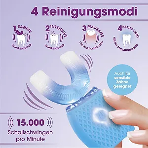 Ультразвукова зубна щітка VITALmaxx 360° 4 режими 15000 звукових вібрацій USB synthetic.ua - Фото 1