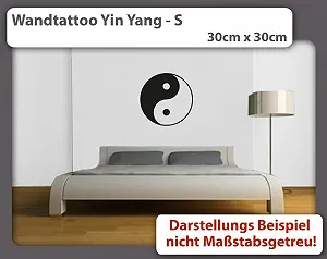 Наклейка на стіну Yin Yang 30 x 30 см 23 кольори synthetic.ua - Фото 1