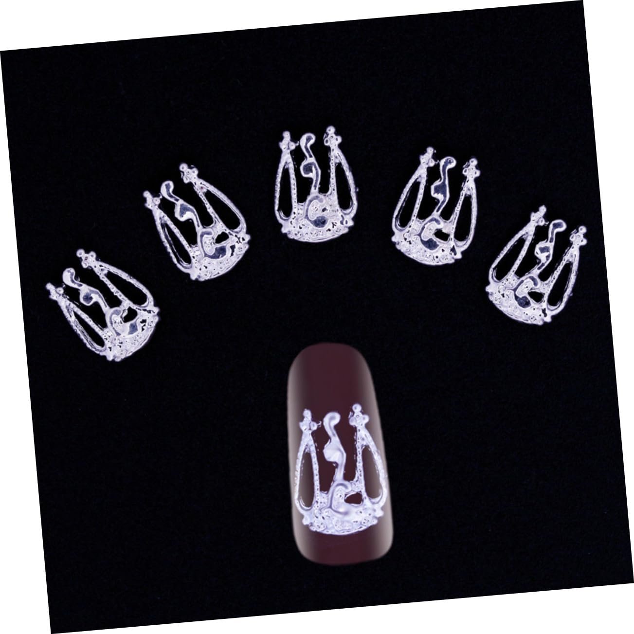 Украшение для ногтей VALICLUD, 20 шт., золото, серебро, винтажный стиль, полые тисненые сплавные шармы для DIY маникюра и стильного дизайна ногтей, фото №4 Украшение для ногтей VALICLUD, 20 шт., золото, серебро, винтажный стиль, полые тисненые сплавные шармы для DIY маникюра и стильного дизайна ногтей, фото №4