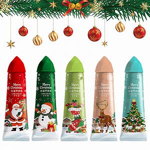 Крем для рук Набор Рождественский, Рождественский набор кремов для рук, Набор кремов для рук, Рождественские подарки с кремами для рук, Подарок на день рождения Рождественские подарки, Рождественские увлажняющие кремы для рук, 5 шт - Фото 1