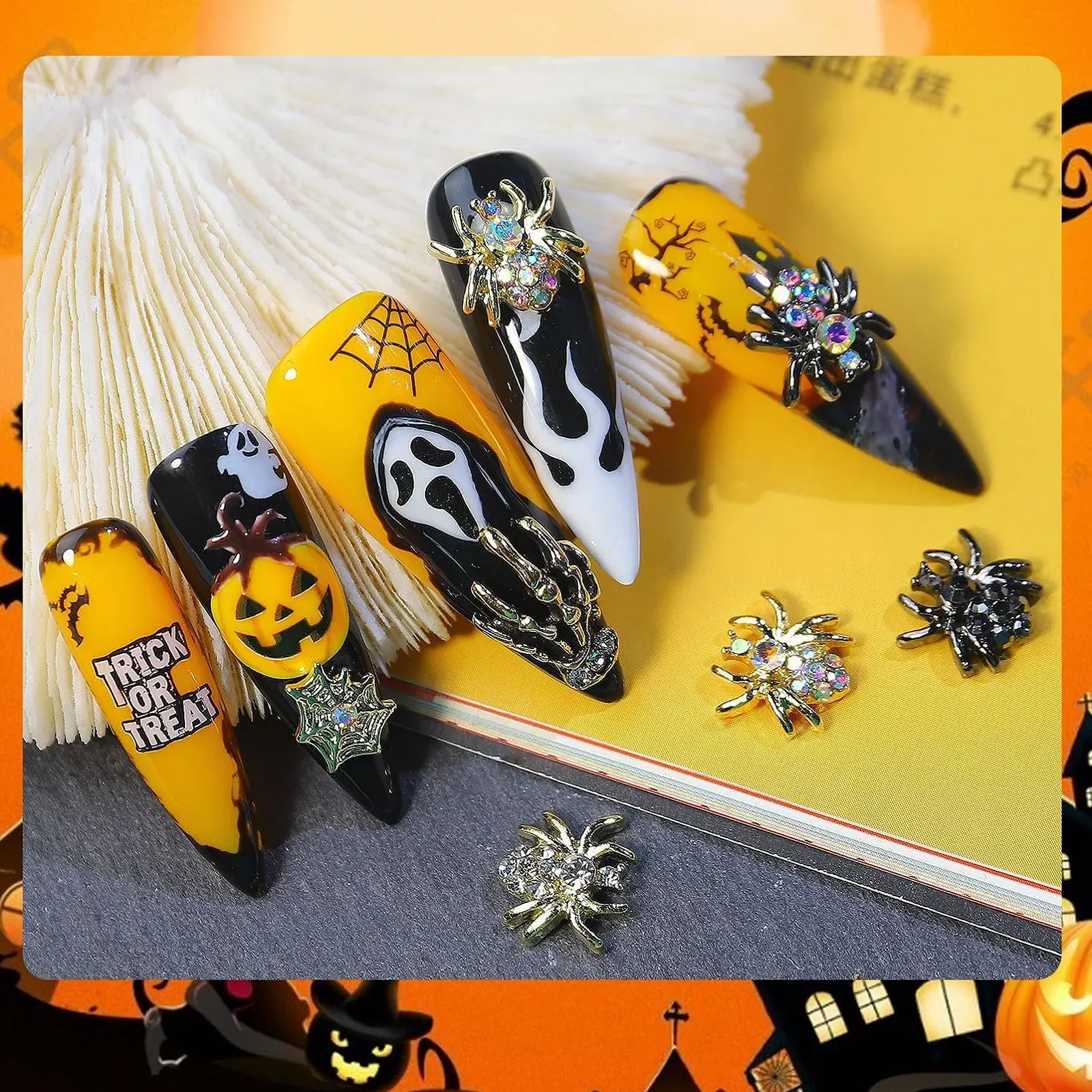 Прикраса для нігтів на Хелловін, фото №6