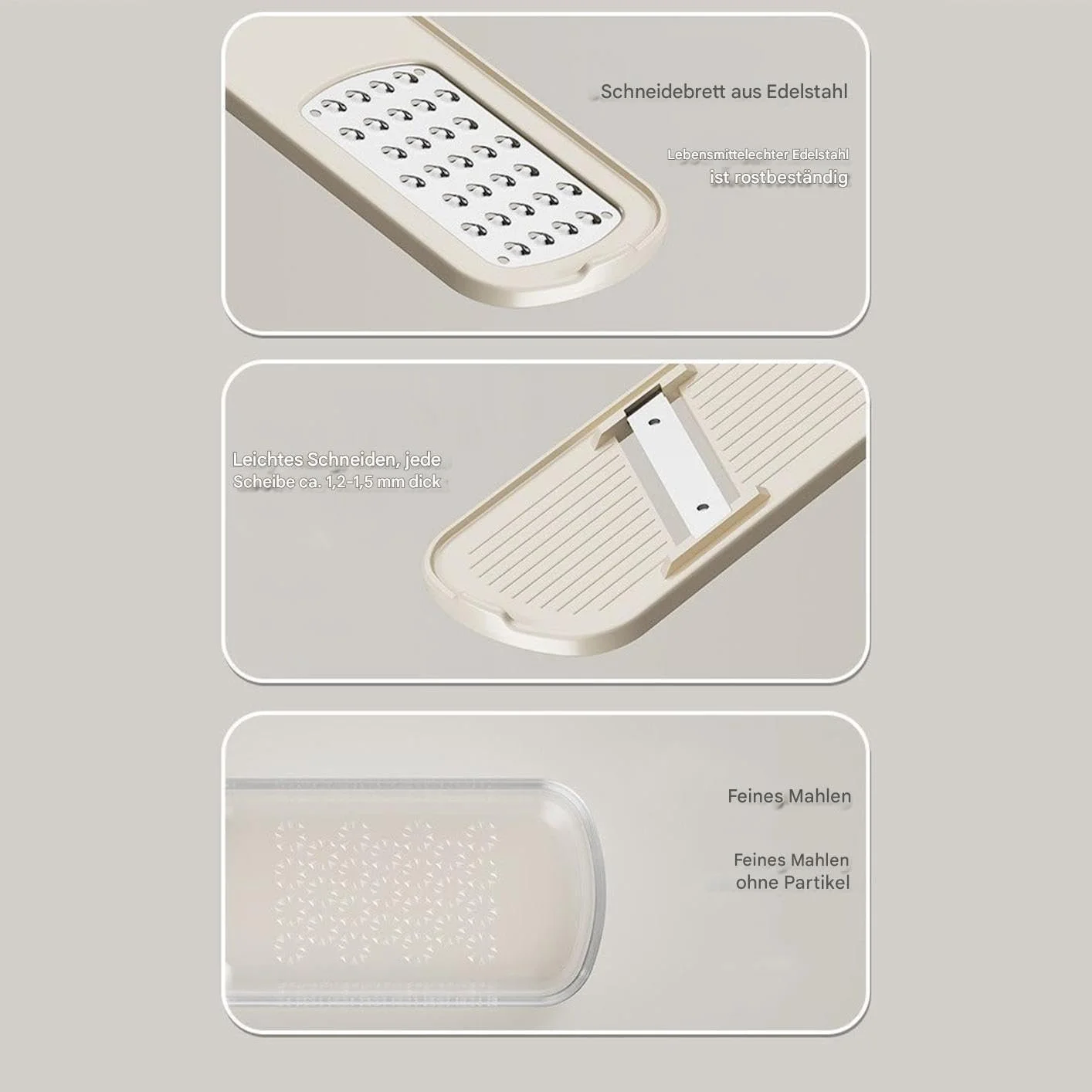 Терка та подрібнювач для часнику для імбиру, цибулі, моркви, мигдалю, фото №7