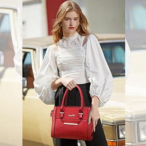 Сумка с ручками NICOLE & DORIS Большая Сумка на плечо Элегантная Сумка для покупок Кожаная Сумка 2 шт. synthetic.ua - Фото 1