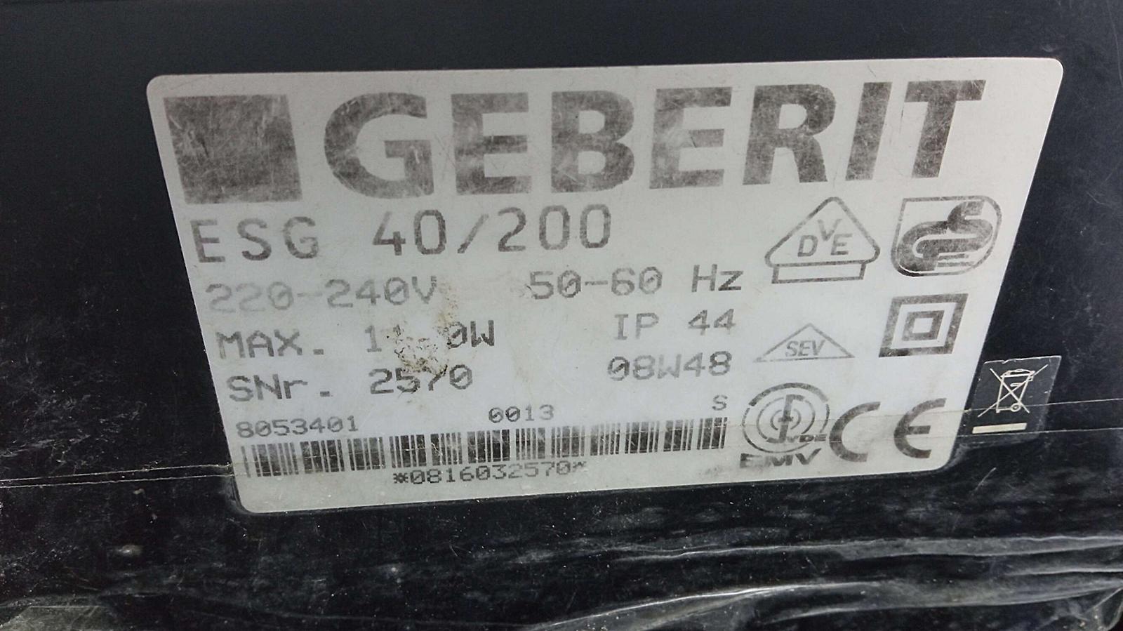 Аппараты для сварки пластиковых труб Geberit ESG 40/200 Blue-Black, фото №5