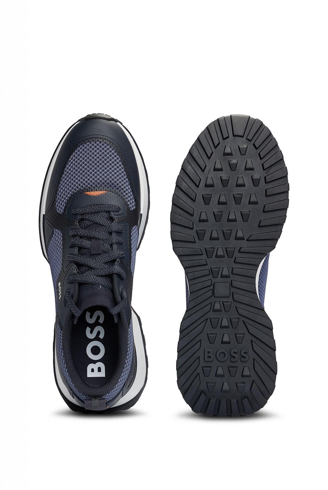 Кросівки BOSS Jonah Runn Чоловічі З різних матеріалів з сіткою та логотипами, фото №5