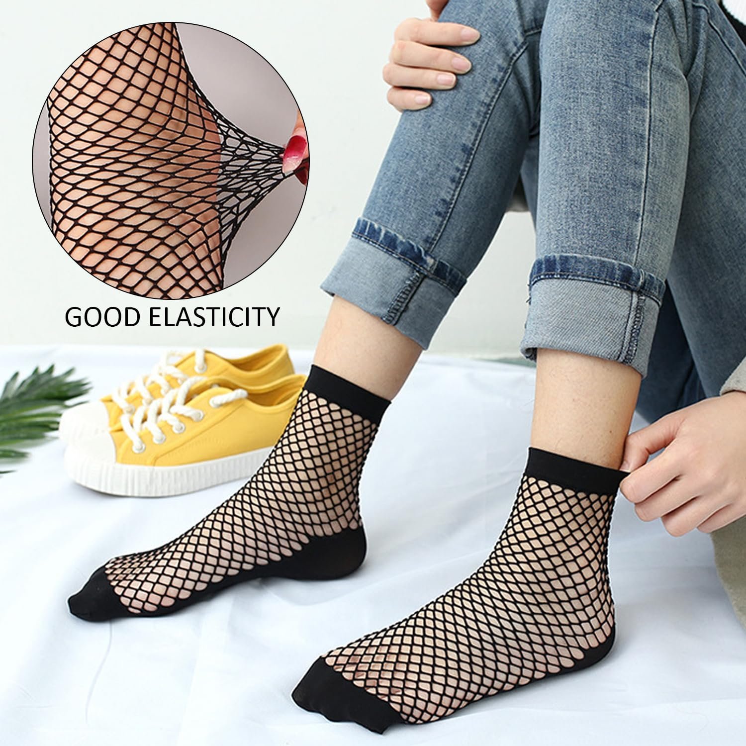 Носки Сетка Черный, 10 пар, фото №4