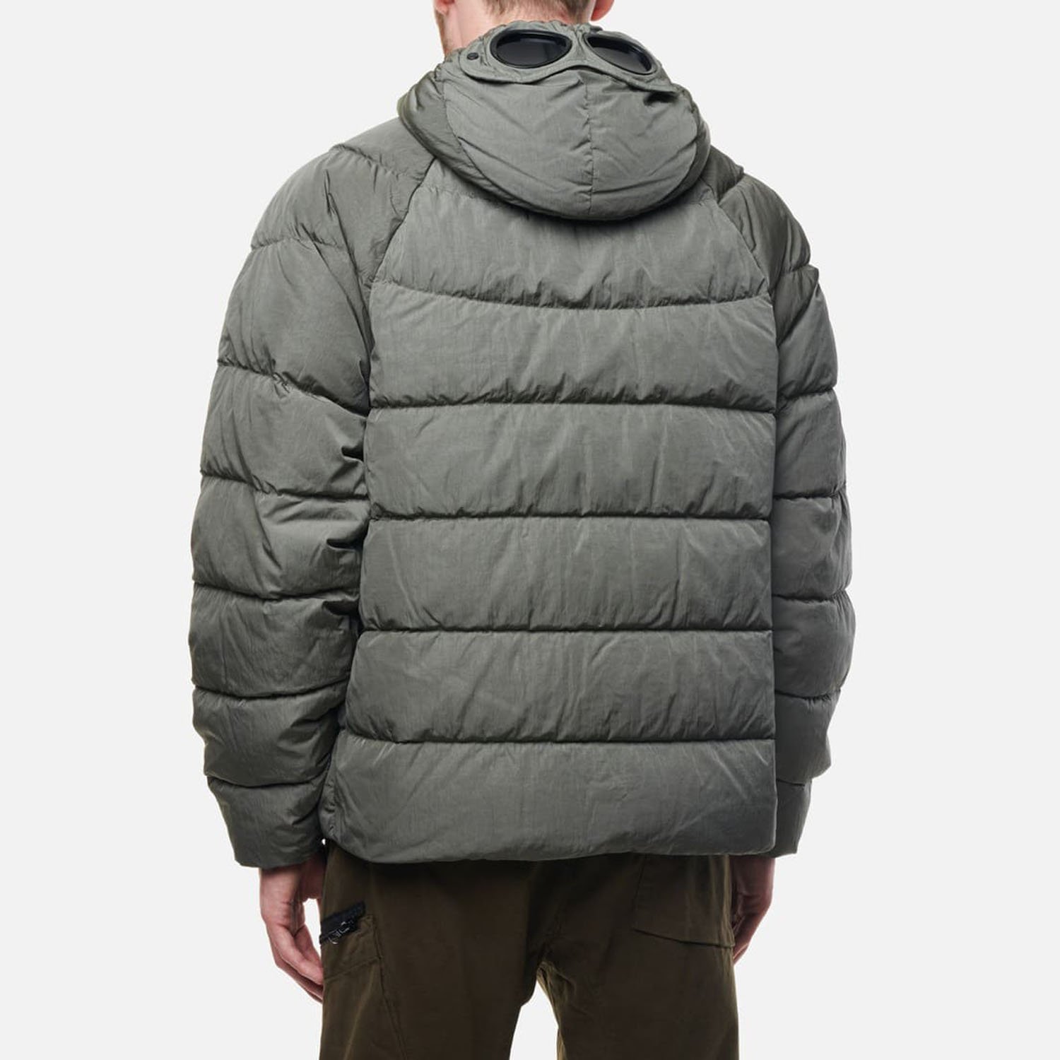 Куртка CP Company Eco Chrome R Hooded Down Jacket зелёный L, фото №2