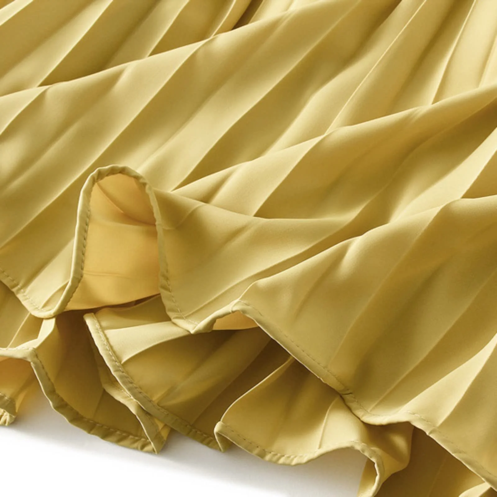 Плісирована спідниця жіноча весна-літо з еластичною талією приталена довга A-силуету, фото №5