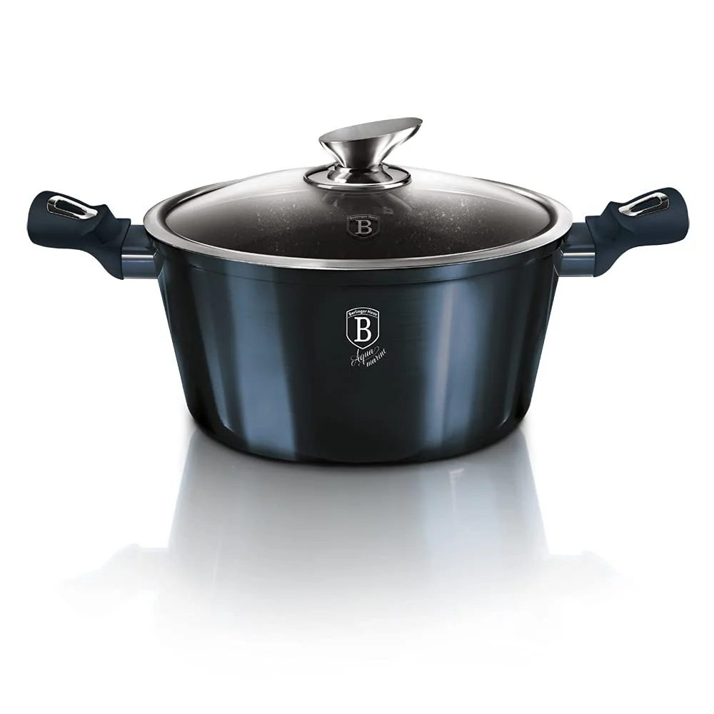 Сотейник BerlingerHaus BH-1879 гранитный 4,1 л 24 см аквамарин металлик, фото №1 Сотейник BerlingerHaus BH-1879 гранитный 4,1 л 24 см аквамарин металлик, фото №1