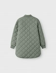 Куртка Name it Nkfmarlin Quilt Long Tb для дівчаток synthetic.ua - Фото 1