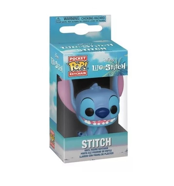 Стич брелок Pocket Pop Keychain Поп Disney Стич Лило и Стич Lilo and Stitch Stitch Seated 4 см, фото №3