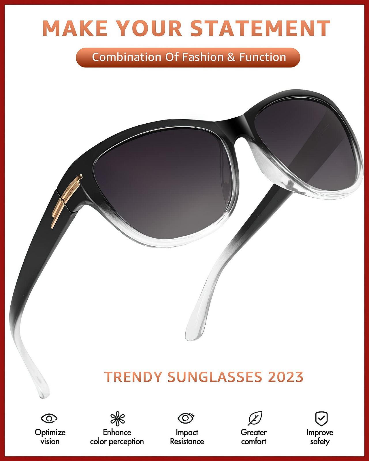 Поляризовані сонцезахисні окуляри Жіночі Ретро Стильні Лінзи UV400 для активного відпочинку, фото №3