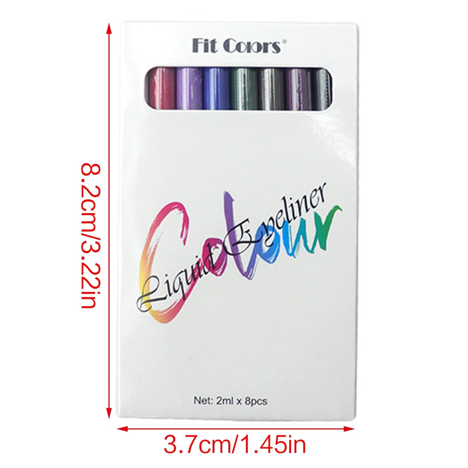 Набір матових підводок для очей 8 кольорів, блискучий, фото №4 Набір матових підводок для очей 8 кольорів, блискучий, фото №4