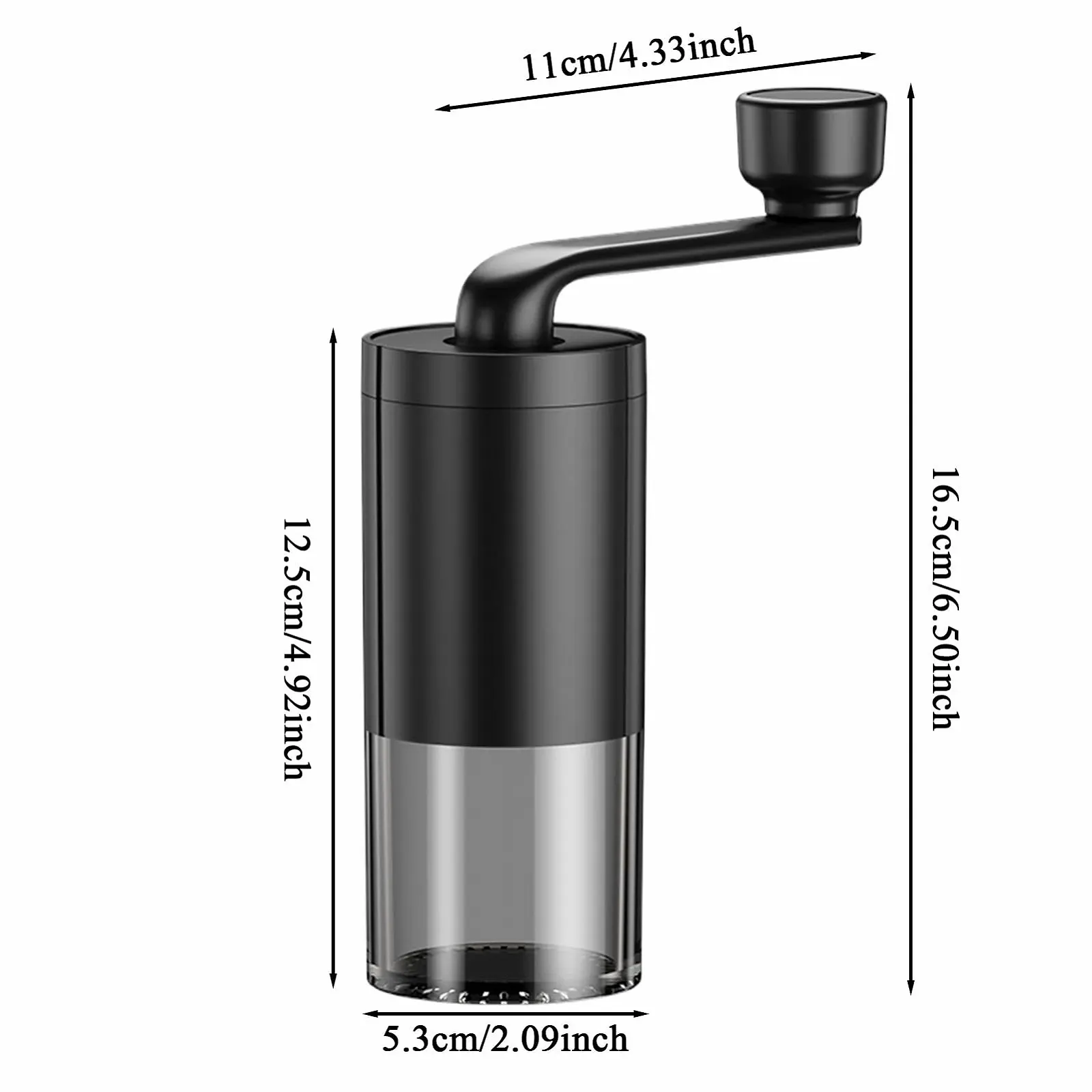 Ручная кофемолка Precision Conical Burr с регулируемыми настройками помола от грубого до мелкого, компактная портативная для френч-пресса и турецкого кофе, фото №7 Ручная кофемолка Precision Conical Burr с регулируемыми настройками помола от грубого до мелкого, компактная портативная для френч-пресса и турецкого кофе, фото №7