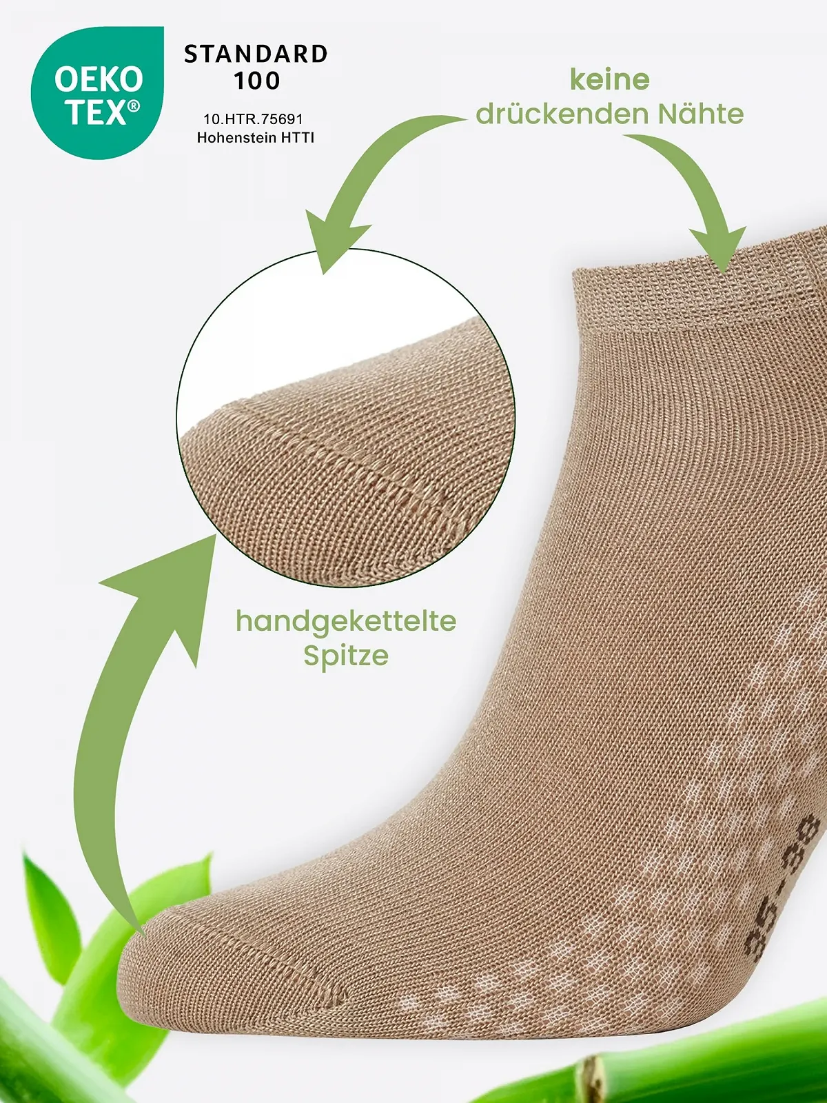 Носки Cotton Prime Trainer Мужские Женские Унисекс - 6 пар коротких спортивных носков из бамбуковой вискозы для ежедневного использования и спорта, фото №5