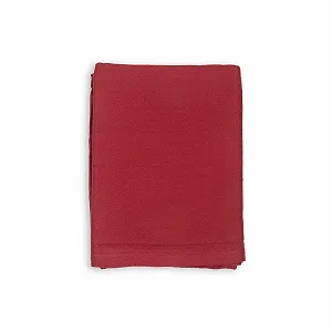 Покрывало LANGDHUUS Original, Ткань в елочку, 150 x 220 см, Бордовый, 100% органический хлопок, Летнее одеяло, Покрывало на диван, Хлопковое одеяло synthetic.ua - Фото 1