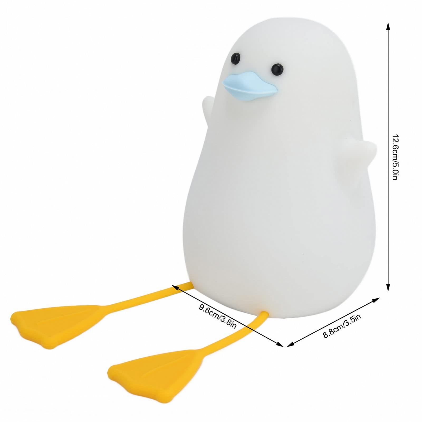 Нічник Cyrank Duck Перезаряджуваний Duck Lamp Сенсорна LED нічна лампа Силіконова Кавайна Декор кімнати для підлітків Лампа на прікроватну тумбочку (#1), фото №6
