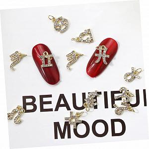 Украшение для ногтей Созвездие WOONEKY Подвеска из бисера Знаки зодиака Бриллианты для ногтей Украшения для маникюра Набор для маникюра Украшение для ногтей Орнаменты для ногтей Стразы 12 штук synthetic.ua - Фото 1