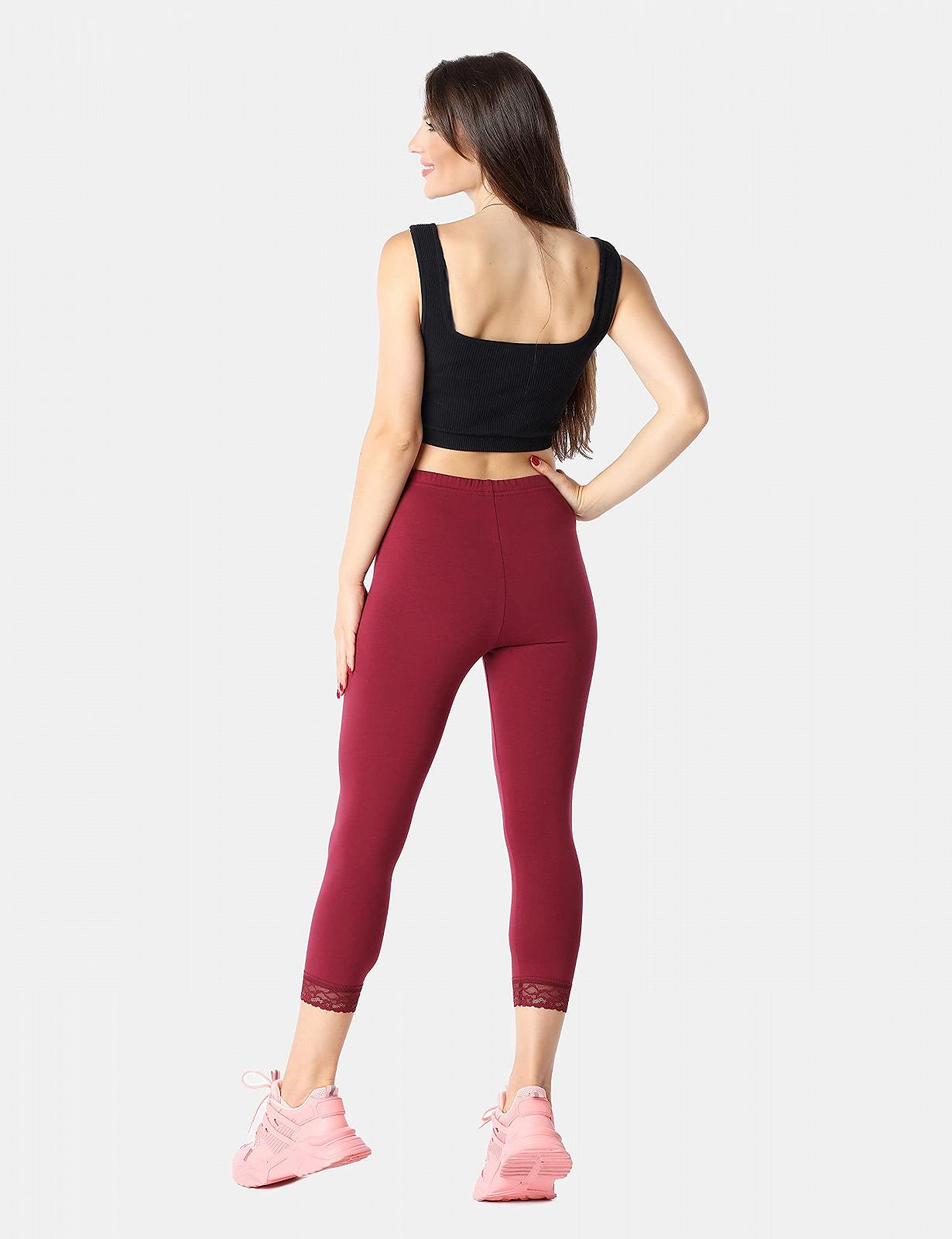 Капри Bellivalini Женские 3/4 BLV50-224 из органического хлопка с кружевом для туники, фото №6