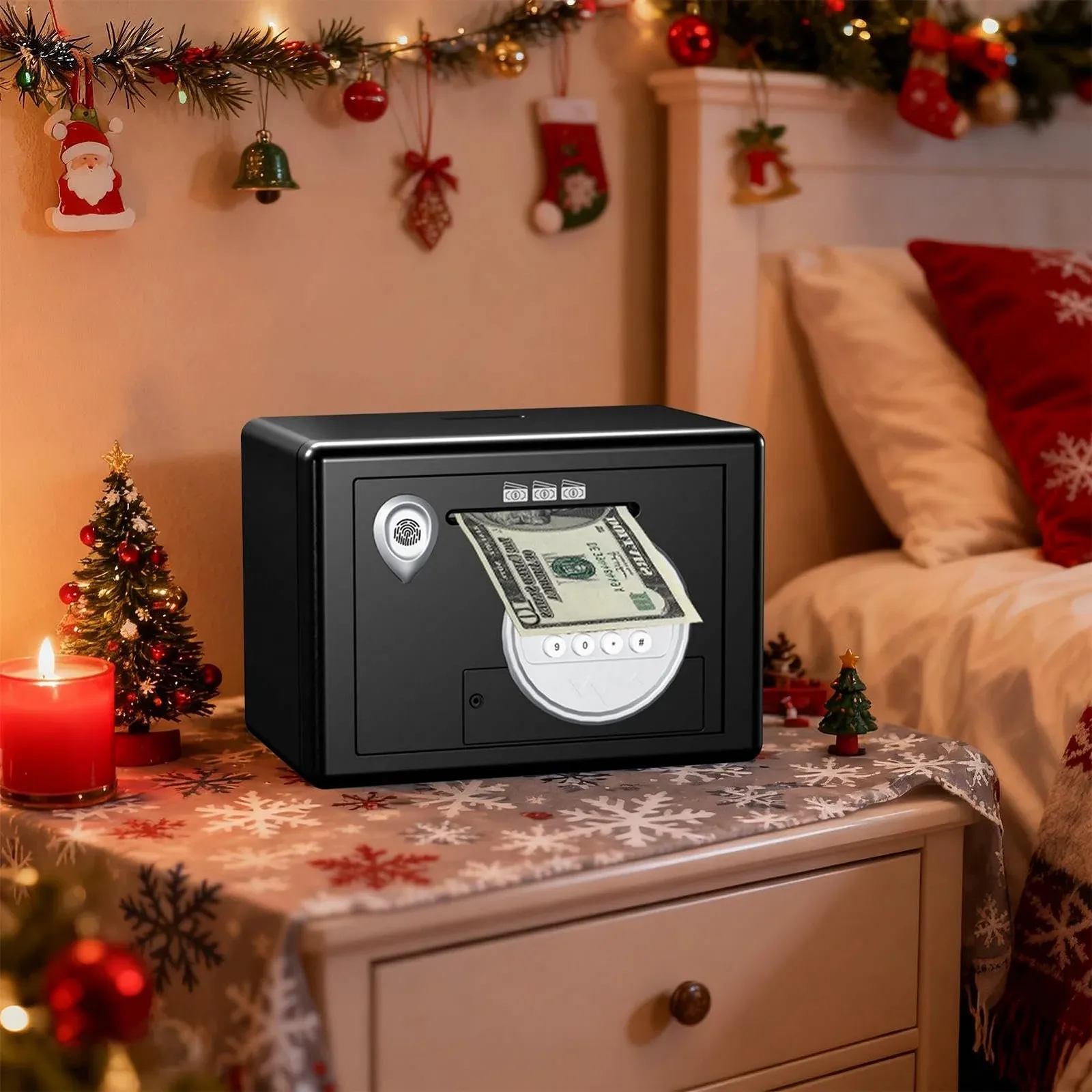 Скарбничка електронна з кодовим замком та сенсорним керуванням ABS, фото №8