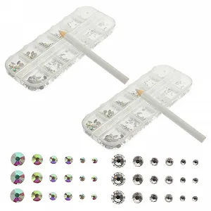 Стрази для нігтів Плоскі дорогоцінні камені DIY дорогоцінні камені - Фото 1