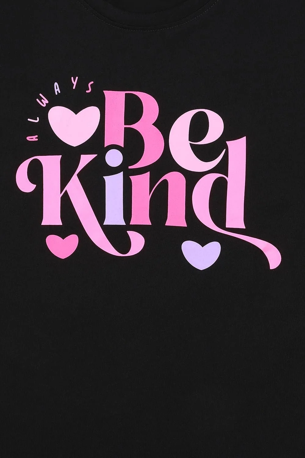 Комплект детской пижамы из хлопка Be Kind Черный, Розовый, фото №3 Комплект детской пижамы из хлопка Be Kind Черный, Розовый, фото №3