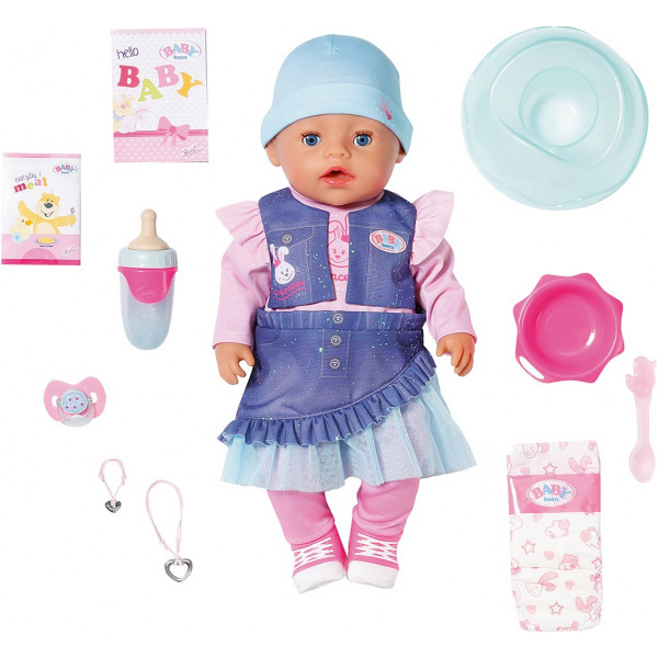 Интерактивная кукла Zapf Creation Baby Born - Джинсовый стиль крохи (836385), фото №3