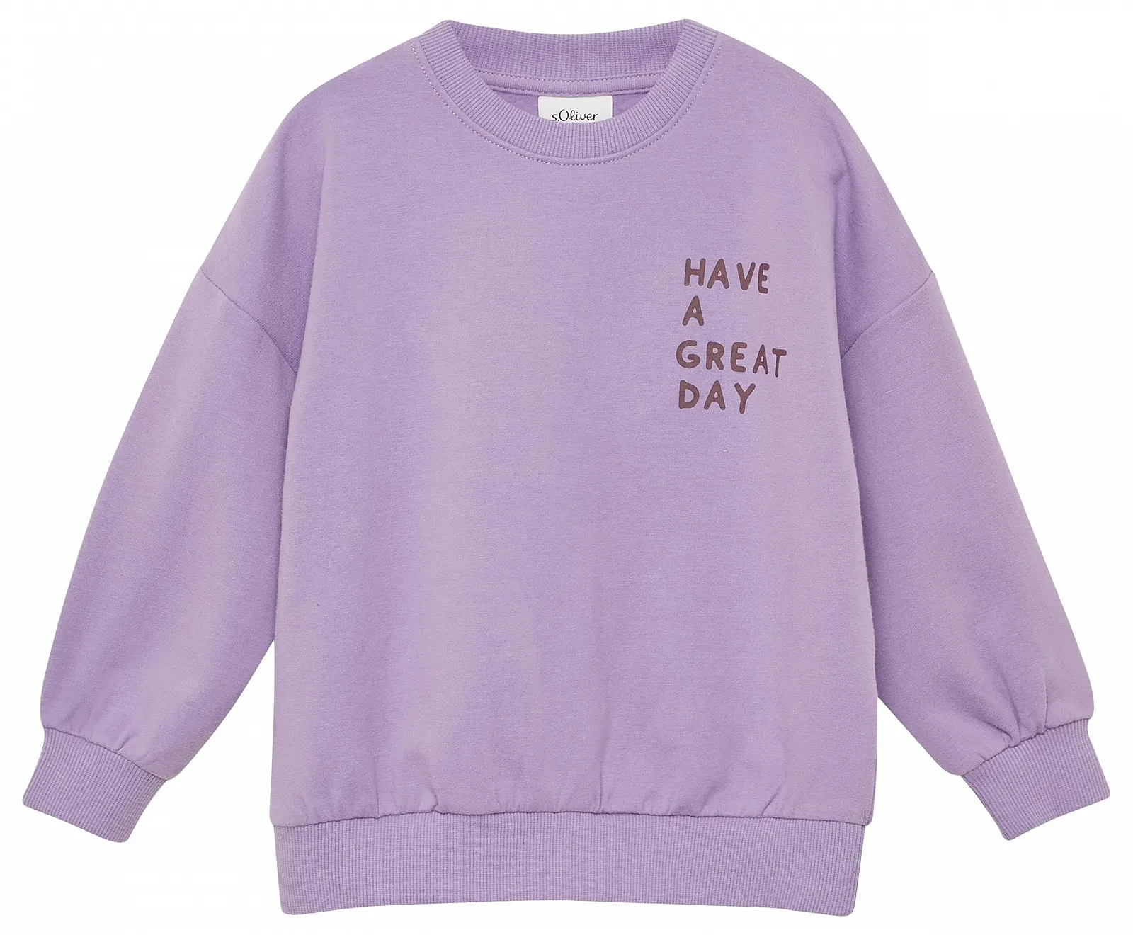 Толстовка s.Oliver Oversize с принтом на спине - Inside Brushed, фото №1