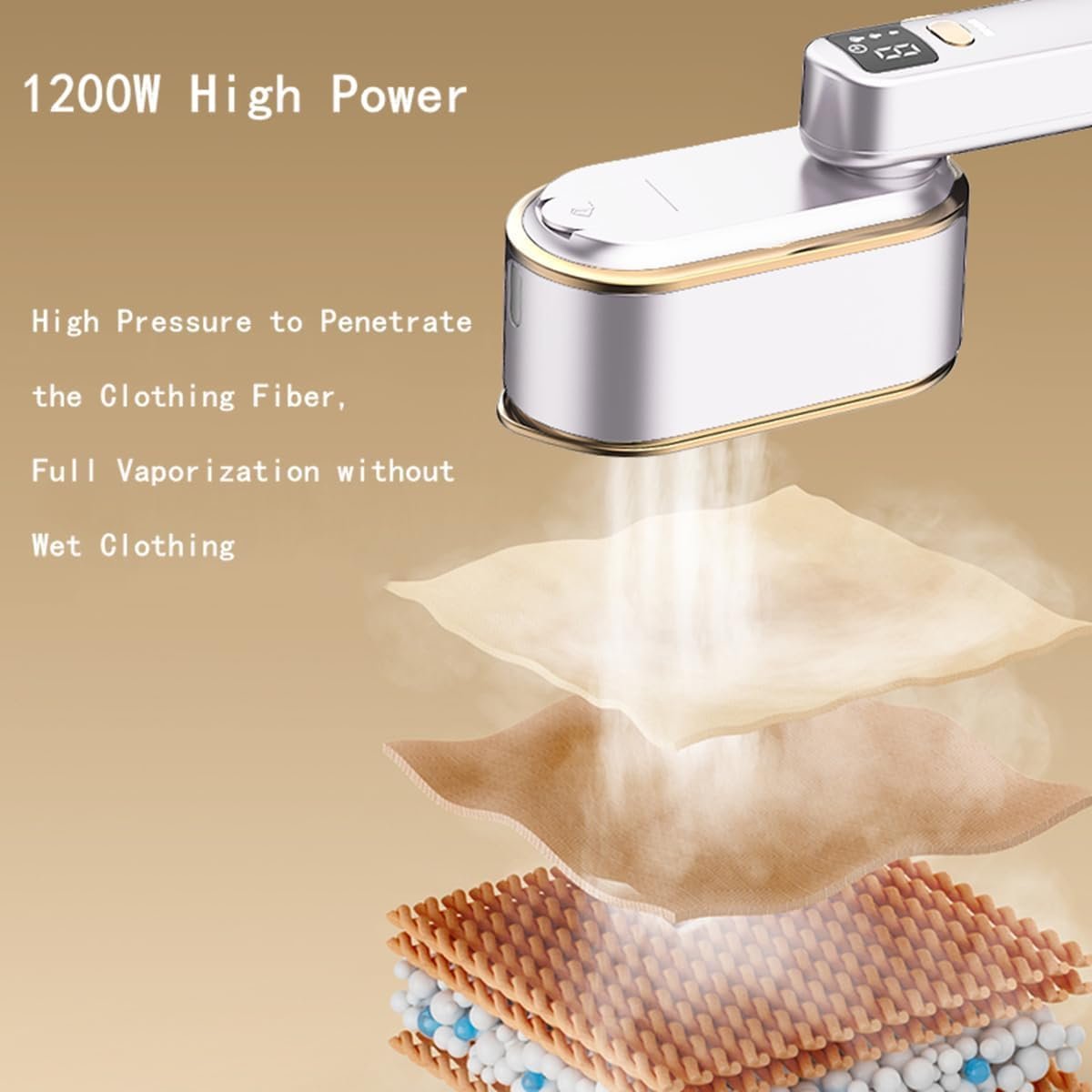 Ручний відпарювач 1200 Вт 150 мл 3 рівні пари портативний складаний, фото №3