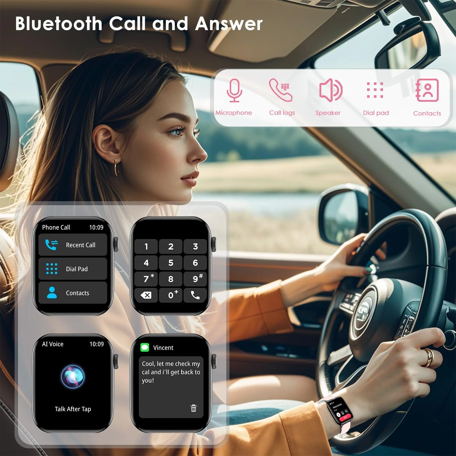 Смарт-годинник для чоловіків і жінок з можливістю відповідати на дзвінки/здійснювати дзвінки, фото №2 Смарт-годинник для чоловіків і жінок з можливістю відповідати на дзвінки/здійснювати дзвінки, фото №2