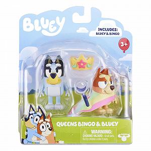 Фигурки Giochi Preziosi Bluey Bly21300 Пара B - Bluey Королева + Bingo - подвижные фигурки от 6 до 8 см synthetic.ua - Фото 1