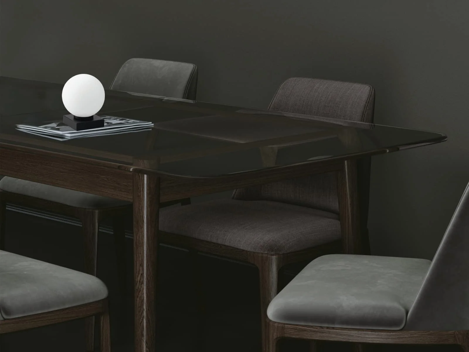 Настольная лампа ECO-Light 9110-L1 NERO E14 белый черный, фото №3