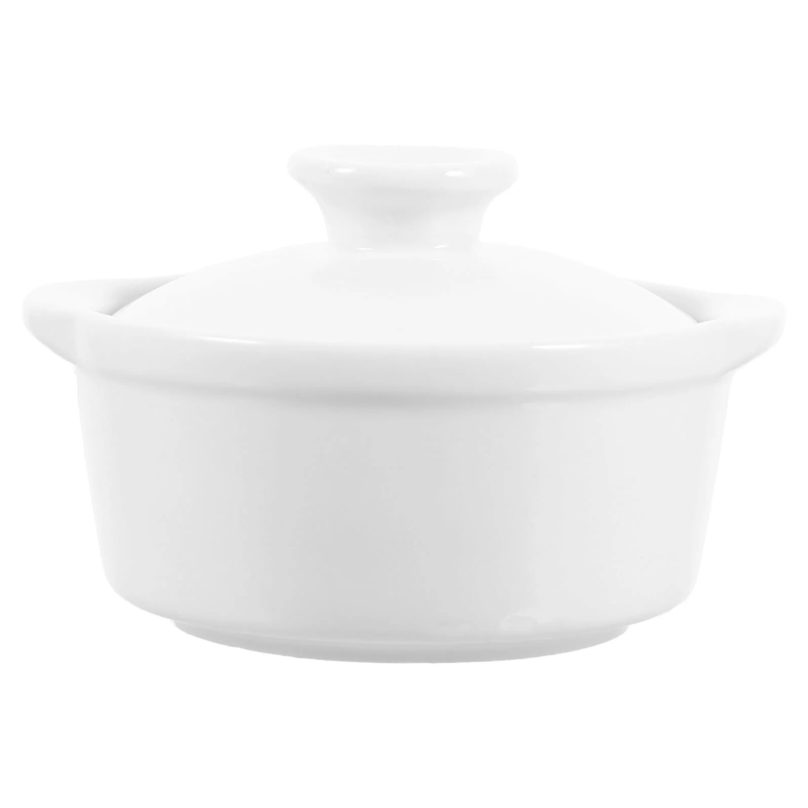 Миска для запікання Veemoon керамічна з кришкою та ручкою 4 дюйми герметична, фото №1