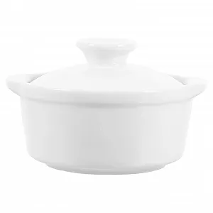 Миска для запікання Veemoon керамічна з кришкою та ручкою 4 дюйми герметична - Фото 1