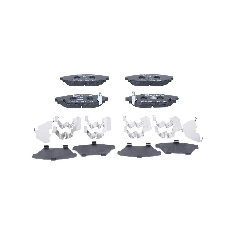 Комплект тормозных колодок, дисковый тормоз ATE 13.0460-5669.2 для SUBARU задний мост, фото №1