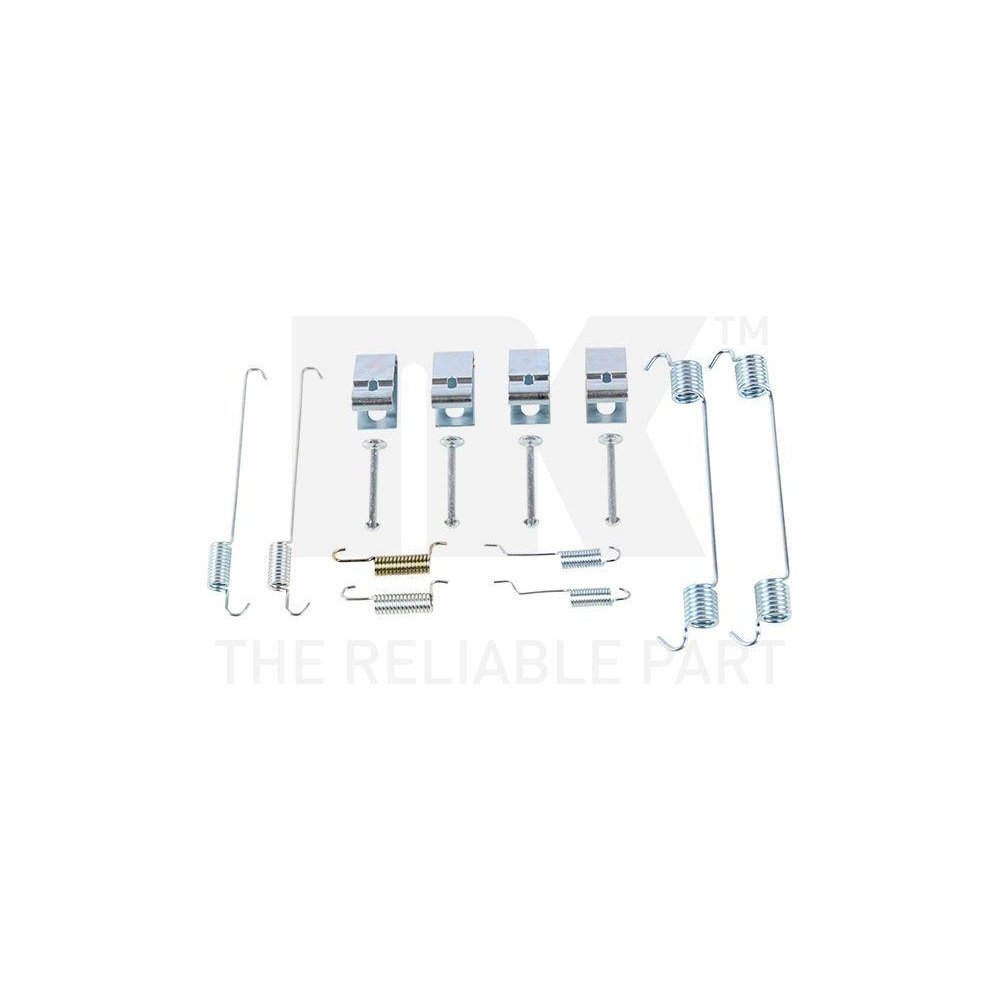 Комплект аксессуаров, колодки стояночного тормоза NK 79991052, задний мост, фото №1