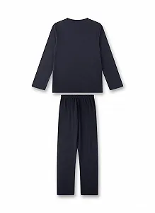 Пижама Sanetta для мальчиков, длинная, темно-синяя synthetic.ua - Фото 1