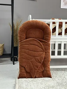 Кокон з крилами матрасик виймається Велюр шоколад - Фото 1