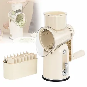 Измельчитель продуктов ручной, ротационная с ручкой, с 5 группами лезвий из нержавеющей стали, легко моется - Фото 1