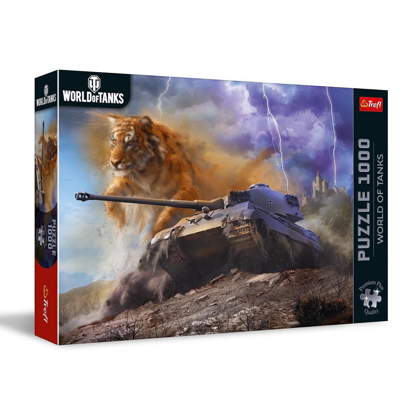 Пазл Trefl Premium Plus Quality World of Tanks Tiger II 1000 елементів для дорослих та дітей від 14 років, фото №1