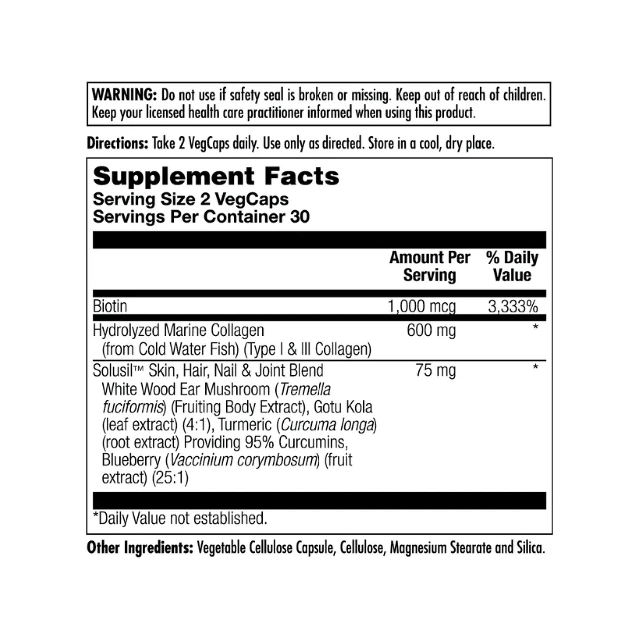 Clinical Youth Collagen I&III 600mg 60 vcaps, фото №2