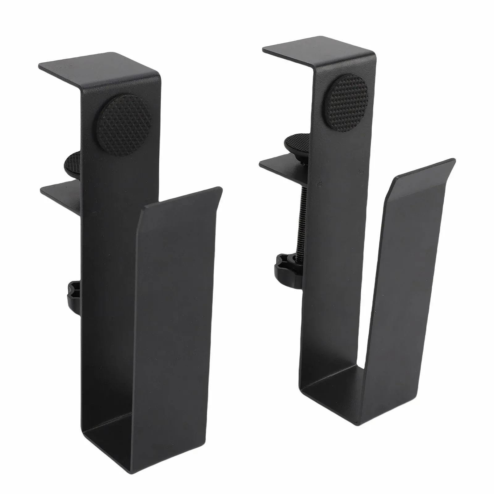 Регулируемый боковой держатель для ноутбука, органайзер для хранения на столе без сверления с силиконовыми накладками, предотвращающими царапины, до 5 кг и толщиной 4,5 см, фото №1