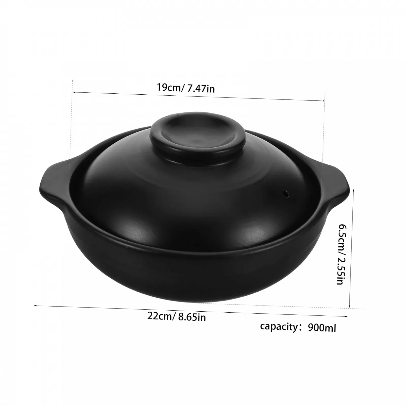 Кастрюля-жаровня Cabilock Керамическая термостойкая с крышкой для открытого огня, фото №9