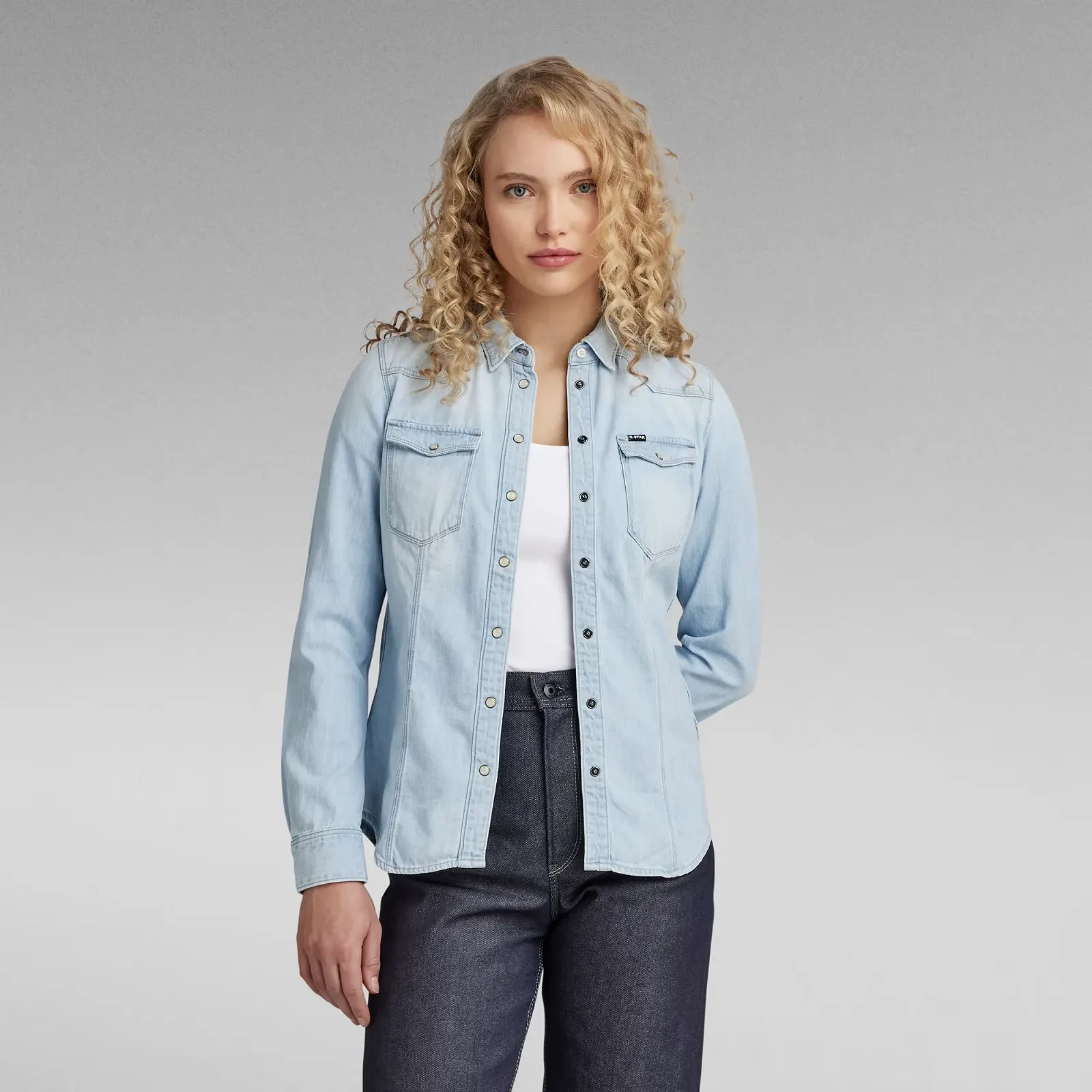 Женская рубашка G-Star  RAW 3301 Denim Shirt - S, фото №1